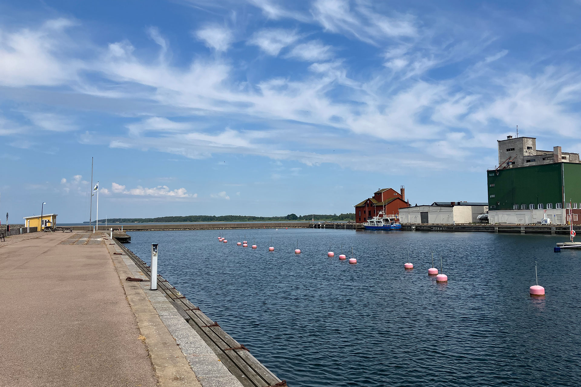 Hamnen i Mörbylånga.
