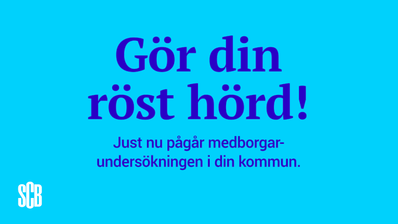 Gör din röst hörd! Just nu pågår medborgarundersökningen i din kommun.