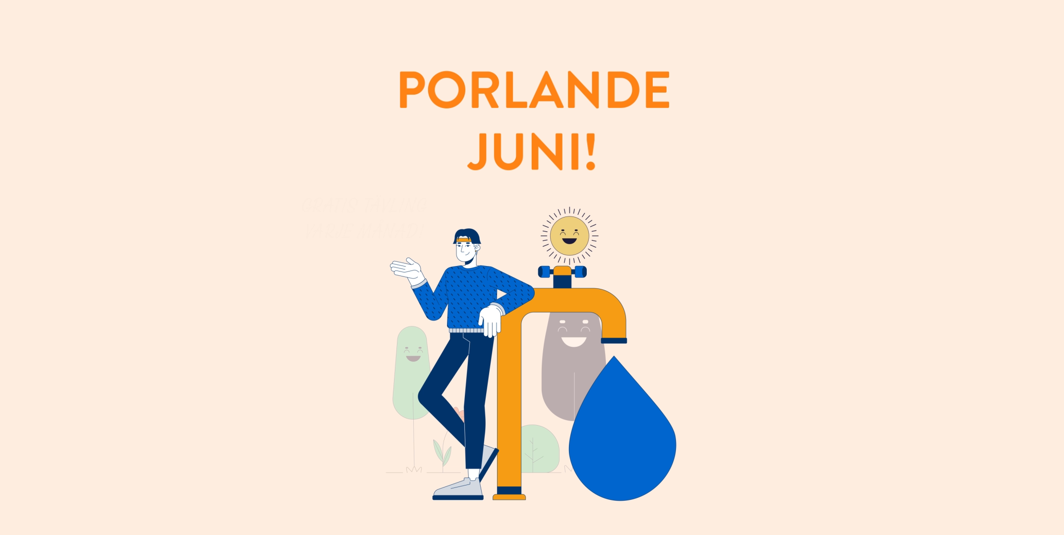 Porlande juni - illustration från Klimatkalendern.