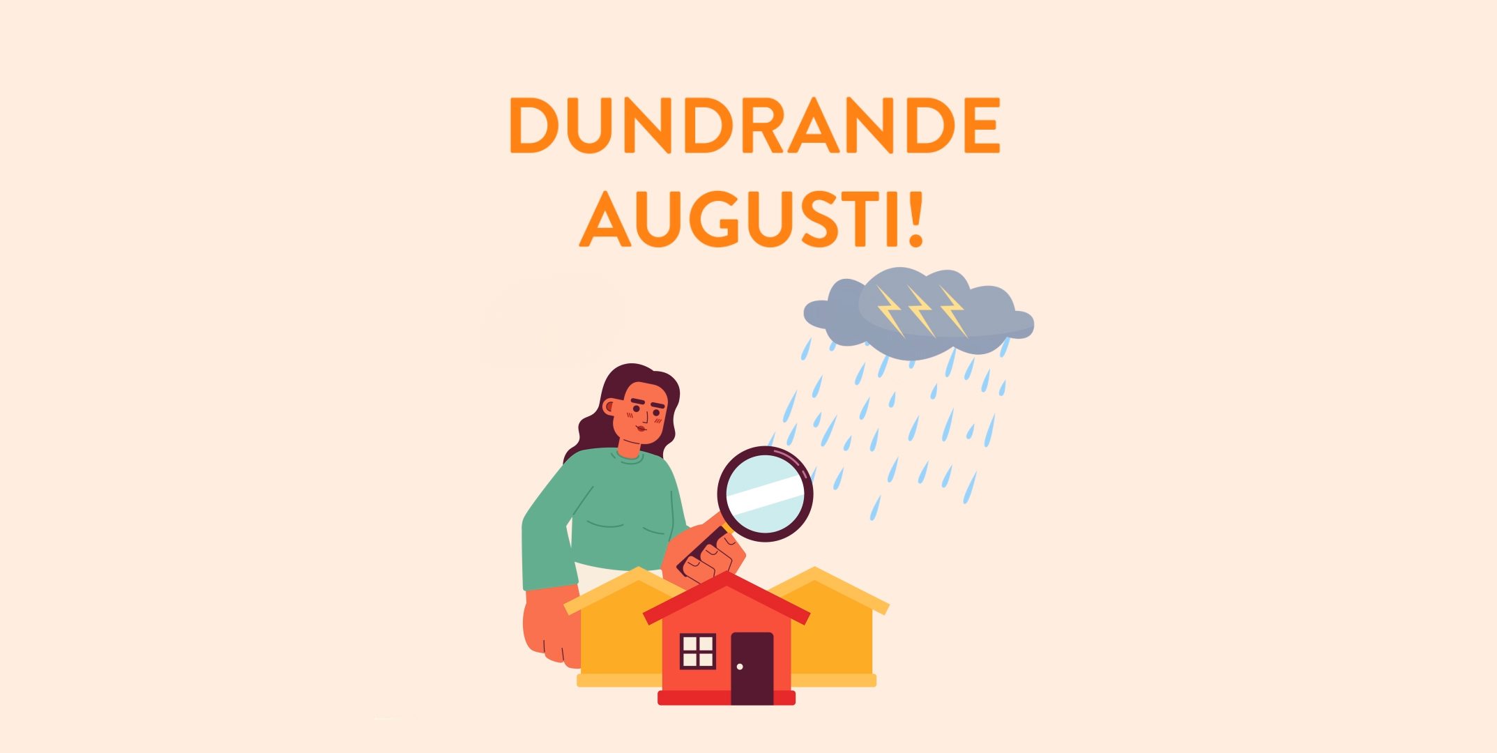 Dundrande augusti - illustration från Klimatkalendern.