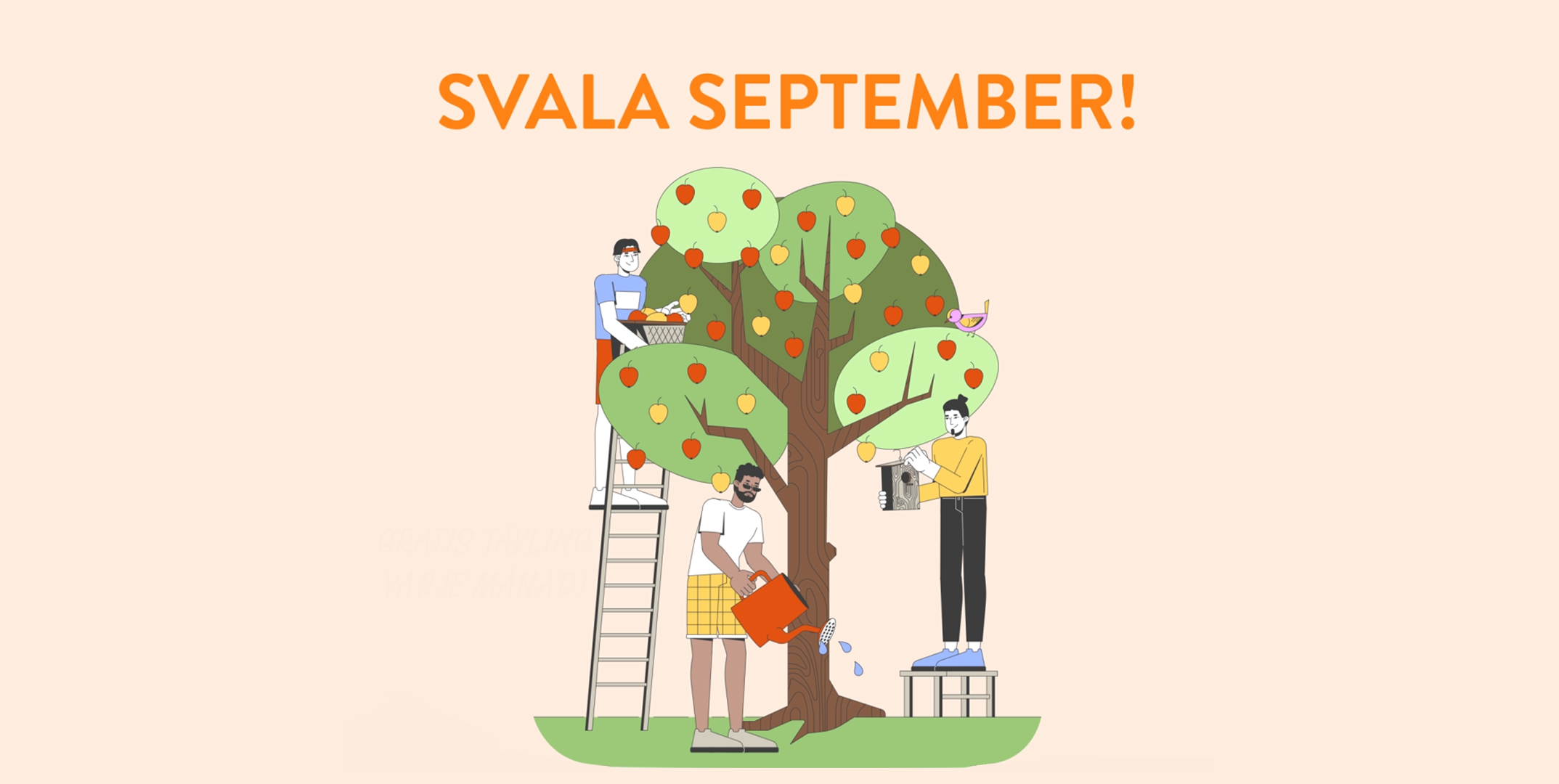 Svala september - illustration från Klimatkalendern.
