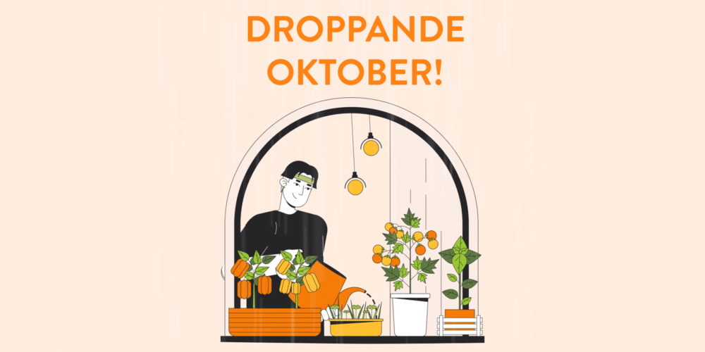 Droppande oktober - illustration från Klimatkalendern.