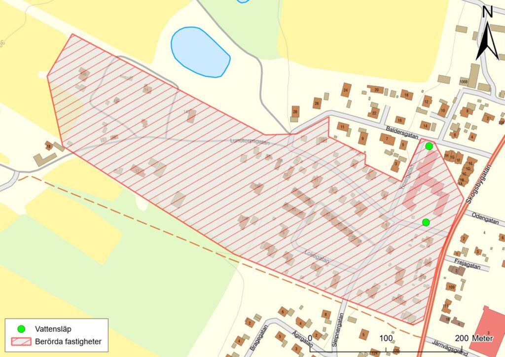 Vattenavstängning Lundtorpsgatan 260218