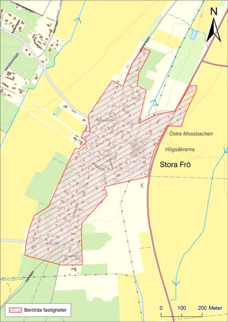 Vattenavstängningar i Stora Frö under april