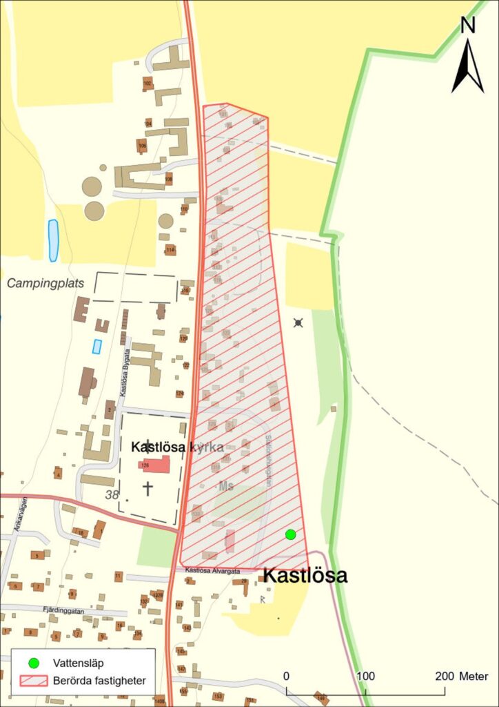 Vattenavstängning i nordöstra Kastlösa 260601